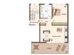 Grundriss - Zentrale Neubauwohnung mit Terrasse – 2 Zimmer, modern & hell