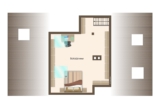 Grundriss 2 - Zwei-Zimmer Wohnung in der vorderen Wüste