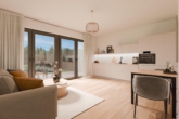 Wohnzimmer - Neubau trifft Komfort: Moderne 2-Zimmer-Wohnung im EG
