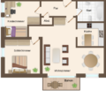 Grundriss - Stilvoll sanierte Wohnung mit modernem Wohnkomfort