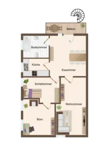 Grundriss Einliegerwohnung