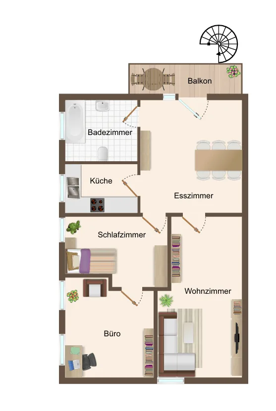 Grundriss Einliegerwohnung