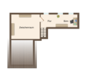 Grundriss Zwischengeschoss - Schnell sein! Fachwerkhaus kaufen in der Altstadt von Tecklenburg