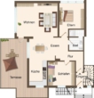 Grundriss WE 2 - Top sanierte Gartenwohnung inkl. Garage und 2 Terrassen !