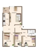 Grundriss - Renovierte 4-Zimmer Wohnung mit Garage