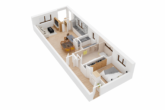 Visualisierter Grundriss - Energieeffizientes Wohnen mit Stil: KfW-40+ in attraktiver Lage!