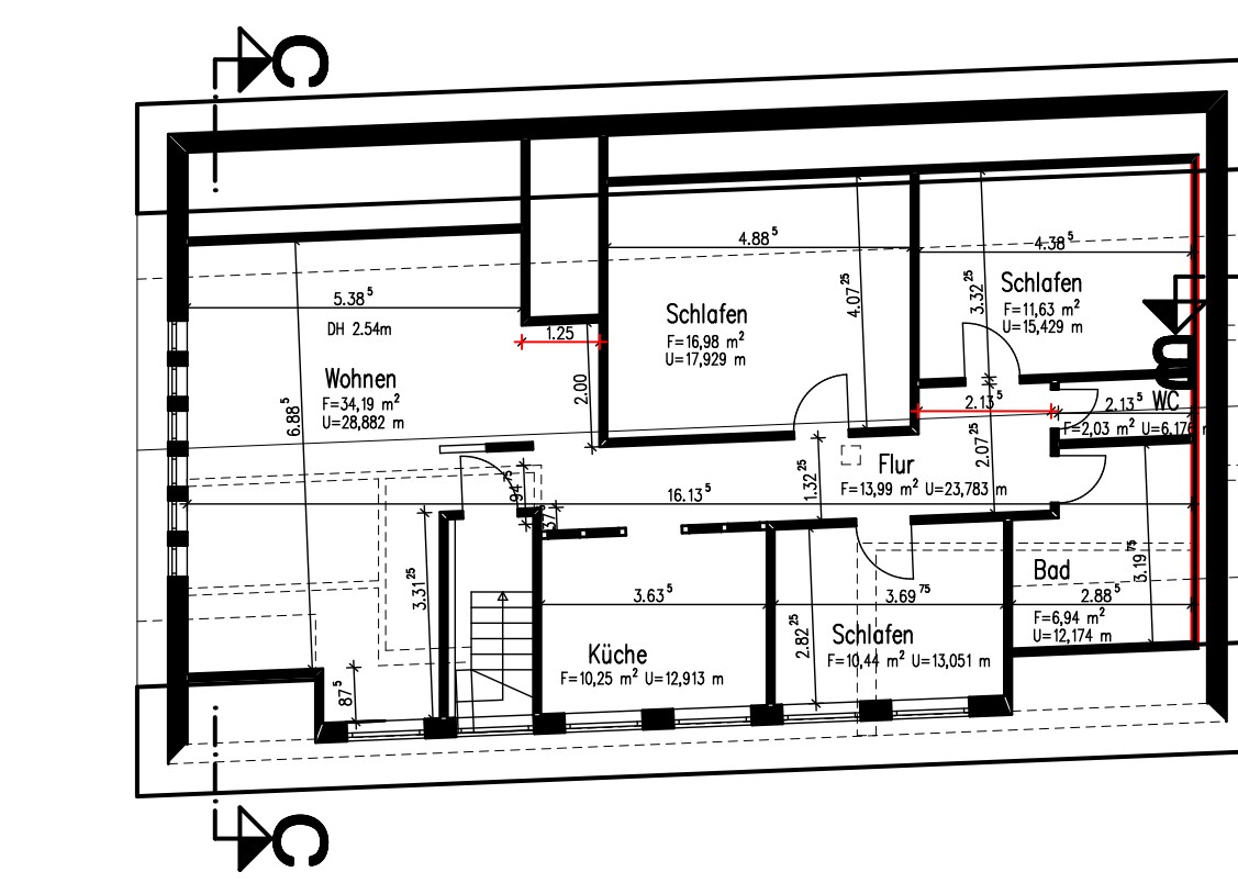 Dachgeschoss Grundriss