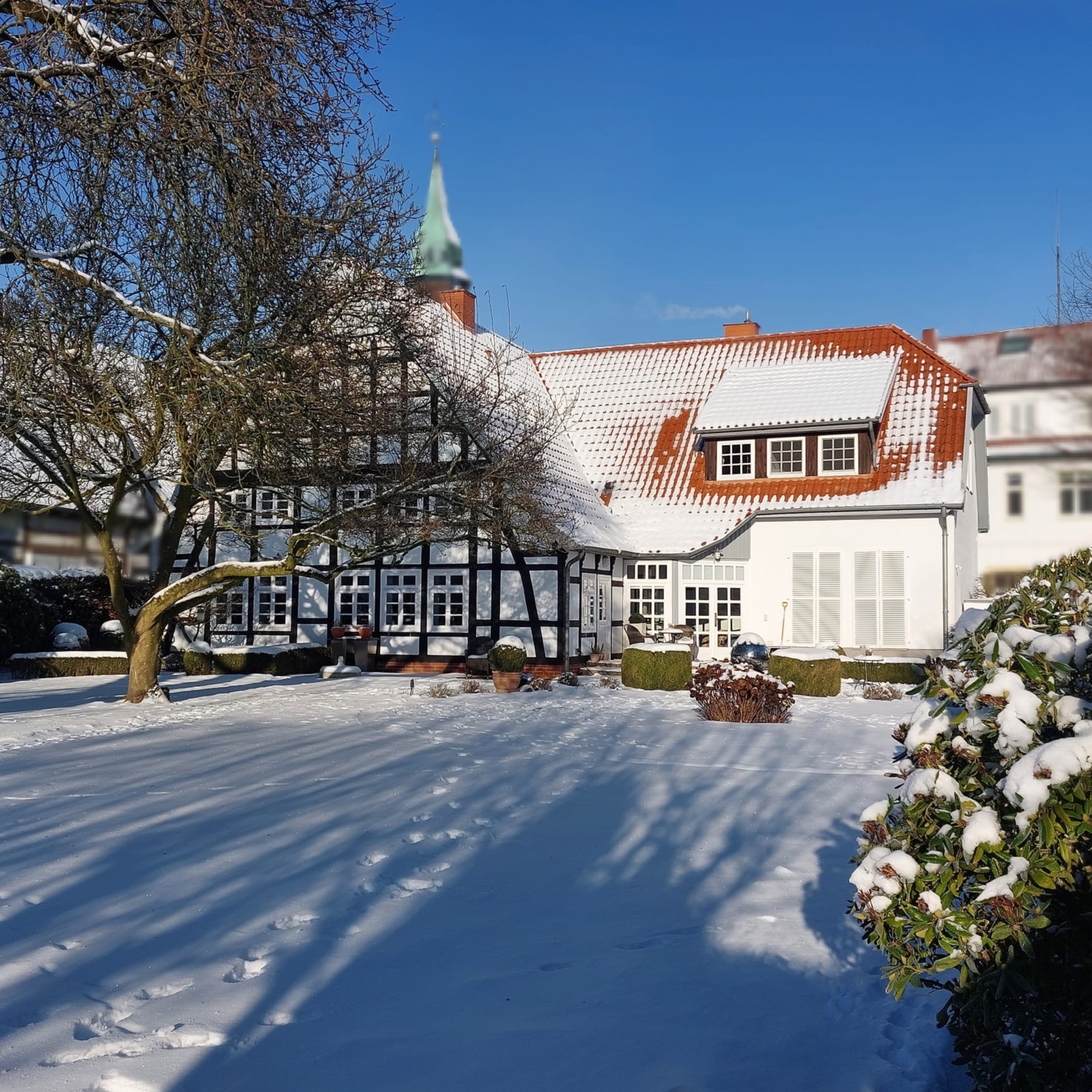 Hausansicht Garten