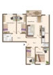 Grundriss - 101m² Großzügige 5-Zimmerwohnung mit Garage und Balkon