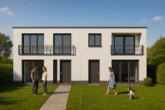 Visualisierte Ansicht - Neubau 2-Zimmer EG-Wohnung in zentraler Lage!