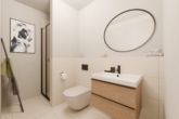 Badezimmer - Zentrale 2-Zimmer-Neubauwohnung mit sonniger Dachterrasse