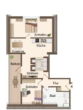 Grundriss WE 4 - Modern und hochwertig! Renovierte 3-Zimmer-Wohnung mit großem Balkon