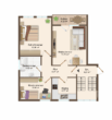 Grundriss - Erstbezug nach Sanierung – Moderne 3-Zimmer-Wohnung mit Balkon