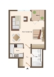 Grundriss - Charmante 1-Zimmer-Wohnung mit sonnigem Balkon