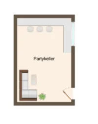Grundriss Partykeller