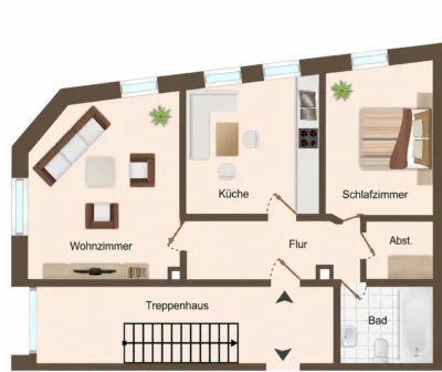 Attraktive Wohnung in zentraler Wohnlage, 49324 Melle, Etagenwohnung